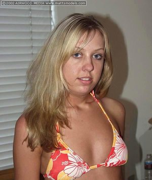 18 year old blond with big tits Aislin wets and fingers her pink slit in a tub